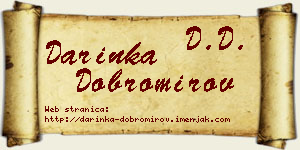 Darinka Dobromirov vizit kartica